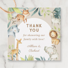 Etiquetas Para Lembrancinhas Chá de fraldas boho safari neutro do gênero