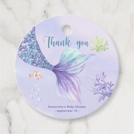 Etiquetas Para Lembrancinhas Chá de fraldas da Sereia