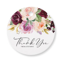 Chá de fraldas das Flores de Burgundy e Peach Obri