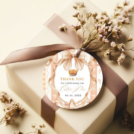 Etiquetas Para Lembrancinhas Chá de fraldas de Ação de Graças Boho Little Cutie