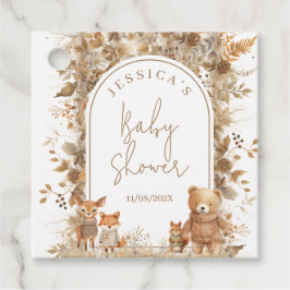 Etiquetas Para Lembrancinhas Chá de fraldas de Boho Arch Fall Woodland