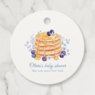 Etiquetas Para Lembrancinhas Chá de fraldas de Brunake Azul Floral Blueberry Pa