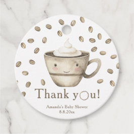 Etiquetas Para Lembrancinhas Chá de fraldas de café