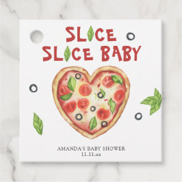 Etiquetas Para Lembrancinhas chá de fraldas de cor d'água do coração de pizza