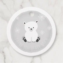 Chá de fraldas de Flocos de Neve do Urso Polar