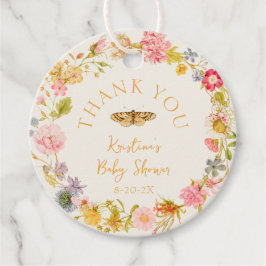 Etiquetas Para Lembrancinhas Chá de fraldas de flor selvagem do Lovebug Vintage