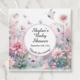 Etiquetas Para Lembrancinhas Chá de fraldas de Jardim Láteo