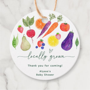 Etiquetas Para Lembrancinhas Chá de fraldas De Mercado De Agricultores Cultivad