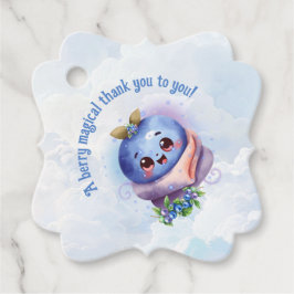 Etiquetas Para Lembrancinhas Chá de fraldas de mirtilo branco, obrigado