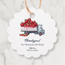 Chá de fraldas de morango de aquarela graças a voc