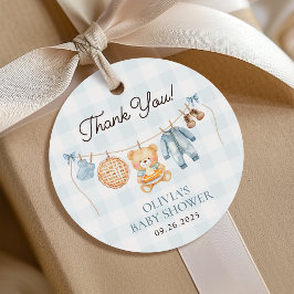 Etiquetas Para Lembrancinhas Chá de fraldas do Urso de Queda do Urso Azul da To