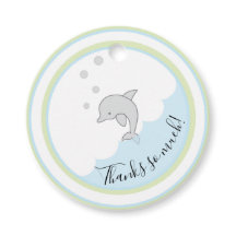 Chá de fraldas Dophin Green Blue