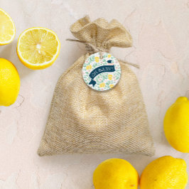 Etiquetas Para Lembrancinhas Chá de fraldas em negrito amarelo-limão-branco