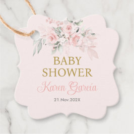 Etiquetas Para Lembrancinhas Chá de fraldas Espanhol Rosa