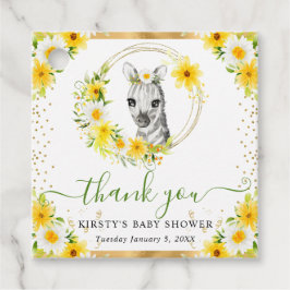 Etiquetas Para Lembrancinhas Chá de fraldas Floral de Zebra Selvagem Cura de Ág