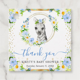 Etiquetas Para Lembrancinhas Chá de fraldas Floral de Zebra Selvagem Cura de Ág