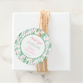 Etiquetas Para Lembrancinhas Chá de fraldas Floral Suculente para Sucultura do