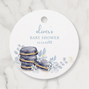 Etiquetas Para Lembrancinhas Chá de fraldas francês Floral Bonjour Bébé Macaron