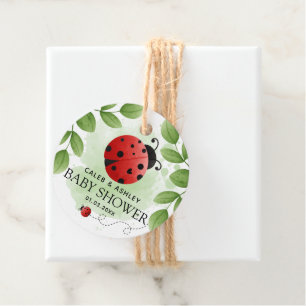 Etiquetas Para Lembrancinhas Chá de fraldas Ladybug Bonito Obrigado Tag Favoráv
