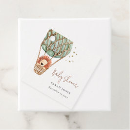 Etiquetas Para Lembrancinhas Chá de fraldas Mágico de Leão de Balão de Ar Quent