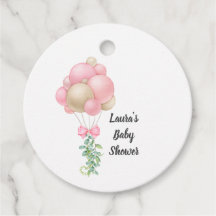 Chá de fraldas Mínimo de Balões Rosa