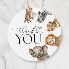 Etiquetas Para Lembrancinhas Chá de fraldas Moderno Safari