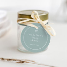 Chá de fraldas neutro com arco simples