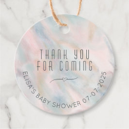 Etiquetas Para Lembrancinhas Chá de fraldas PERSONALIZADO de Abstrato de Pastel