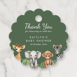 Etiquetas Para Lembrancinhas Chá de fraldas Safari Selvagem Um