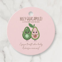 Chá de fraldas Santa Guacamole Rosa Avocado