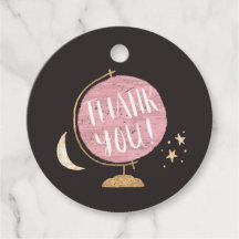 Chá de fraldas Tema da Aventura Russo Rosa Globe