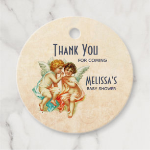 Etiquetas Para Lembrancinhas Chá de fraldas Vintage Ephemera Angel Cherubs