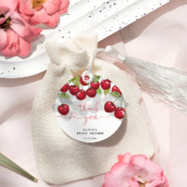 Etiquetas Para Lembrancinhas Chá de Noiva de Cereja Obrigado