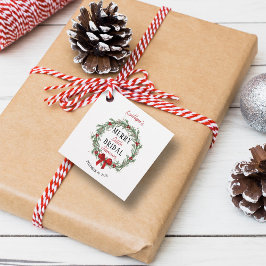 Etiquetas Para Lembrancinhas Chá de Noiva do Natalzinho Alegre