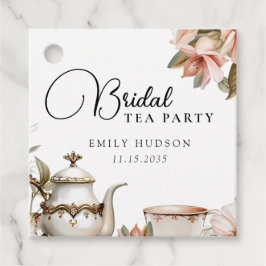 Etiquetas Para Lembrancinhas Chá de Noiva Elegante Festa do Chá
