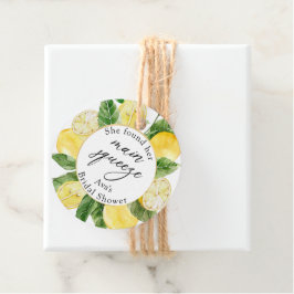 Etiquetas Para Lembrancinhas Chá de Noiva Esmagamento de Limão Principal Clássi