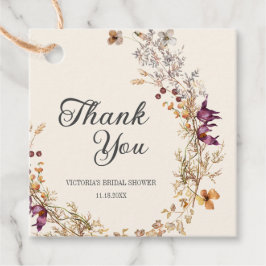 Etiquetas Para Lembrancinhas Chá de Noiva Floral Boho Outono