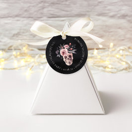 Etiquetas Para Lembrancinhas Chá de Noiva Floral Caveira Halloween