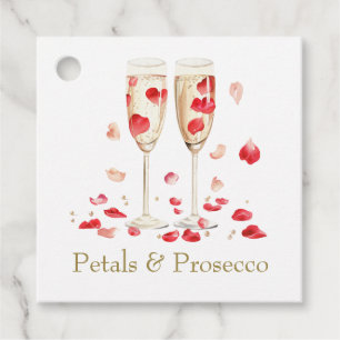 Etiquetas Para Lembrancinhas Chá de Noiva Pétalas & Prosecco