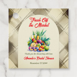 Etiquetas Para Lembrancinhas Chá de Noiva Rústico com Frutas Frescas Recém-cheg