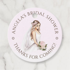 Etiquetas Para Lembrancinhas Chá de panela A Ser De Noiva Cor-De-Rosa Elegante