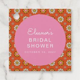 Etiquetas Para Lembrancinhas Chá de panela Cor-de-rosa laranja retrorreflector