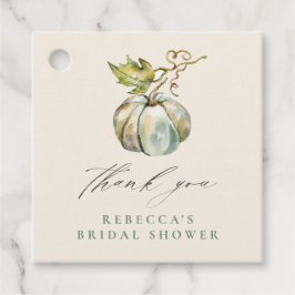 Etiquetas Para Lembrancinhas Chá de panela De Abóbora Da Caligrafia Obrigado