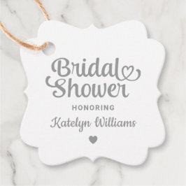 Etiquetas Para Lembrancinhas Chá de panela de Casamento Silver Personalizado