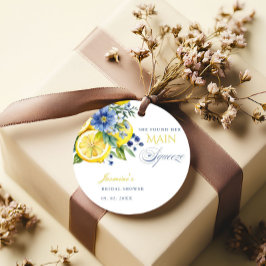 Etiquetas Para Lembrancinhas Chá de panela de Citrinos Florais de Limão Azul