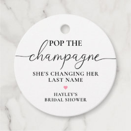 Etiquetas Para Lembrancinhas Chá de Panela de Noiva Quinn Estoura Champanhe