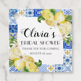 Etiquetas Para Lembrancinhas Chá de panela de Positano Mediterrâneo