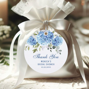 Etiquetas Para Lembrancinhas Chá de panela Elegante de Hydrangea Eucalyptus