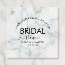 Chá de panela Elegante de Script Simples de Marble