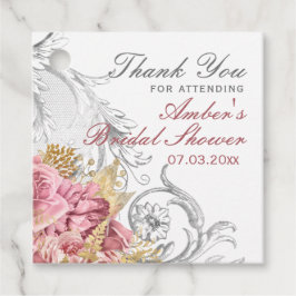 Etiquetas Para Lembrancinhas Chá de panela Floral Rosa rico